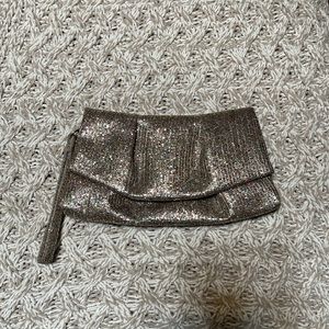 Gold Glitter Pouch